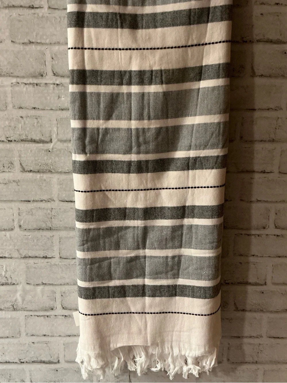 MODA AT HOME Antalya Beach Towel with Fringe-35”W x 70”L